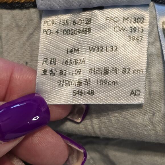 Levis 515 Bootcut Jeans Womens Size 14M Blue Mid Rise Dark Wash Classic Casual - Picture 7 of 14